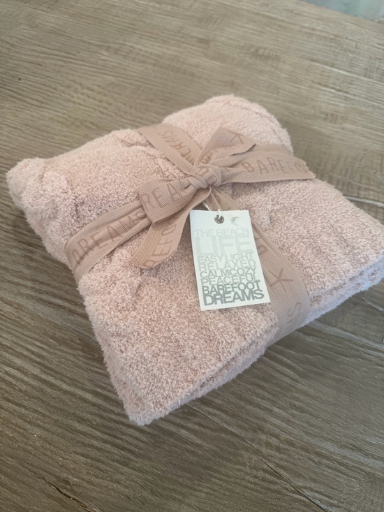 Barefoot Dreams Other - Barefoot Dreams Cable Baby Receiving blanket- Light Blush